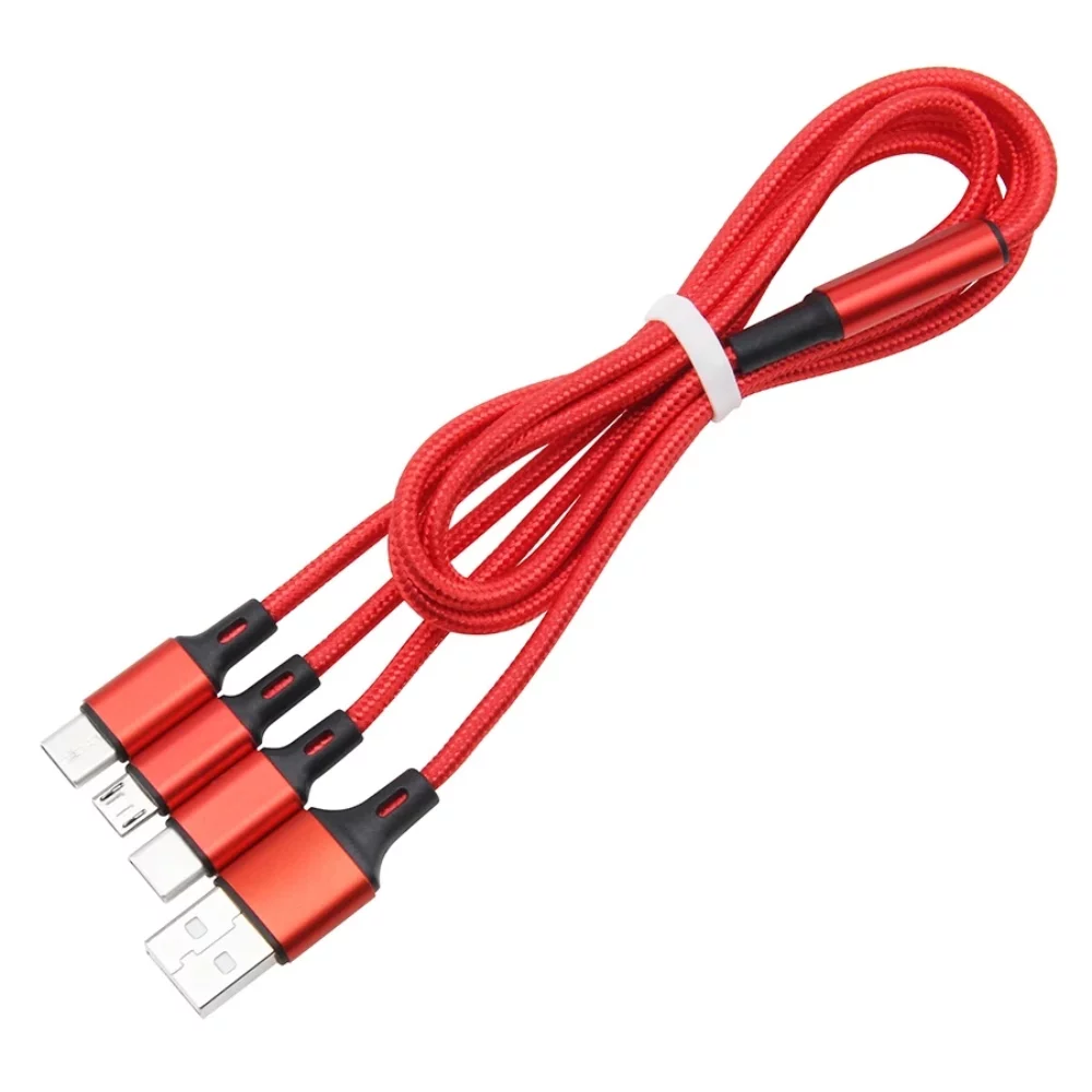 2 Meter 3-in-1 Braided Charging Cable