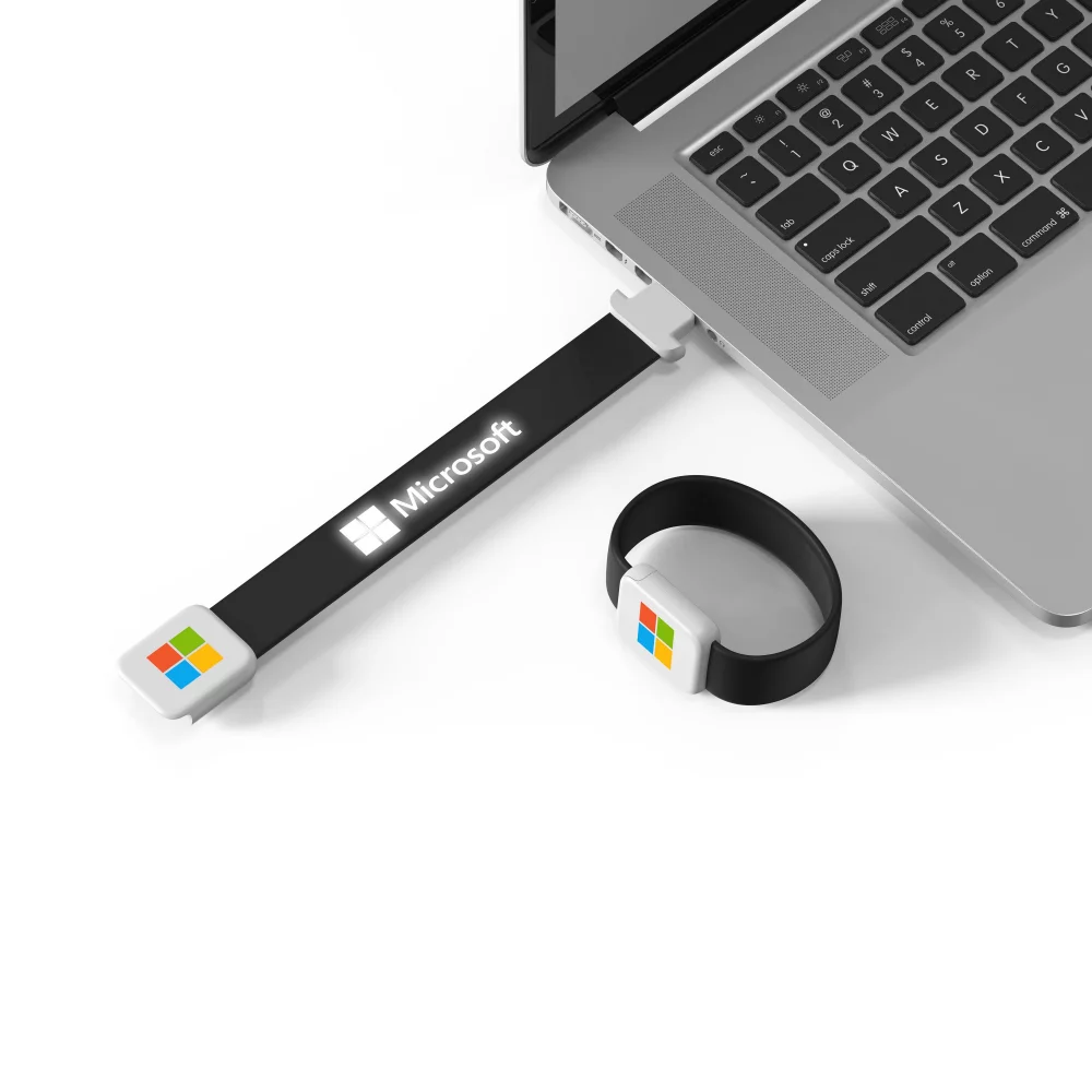 Bracelet USB de 64 Go avec LED