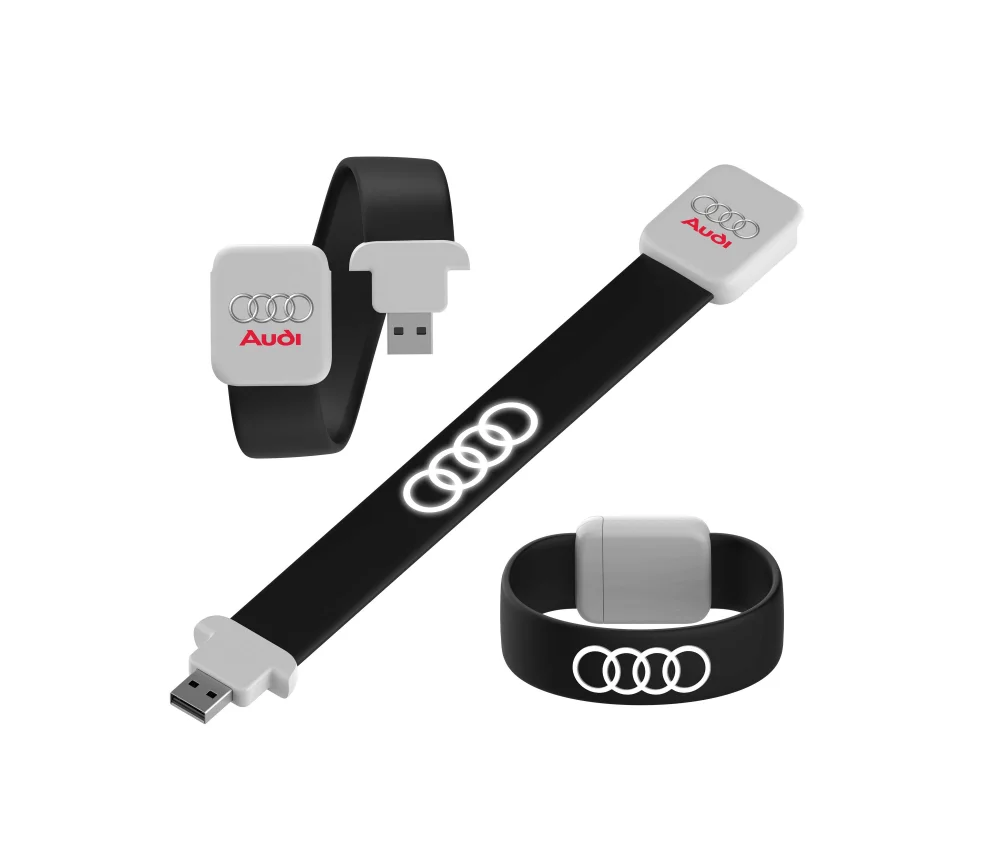 Bracelet USB de 4 Go avec LED