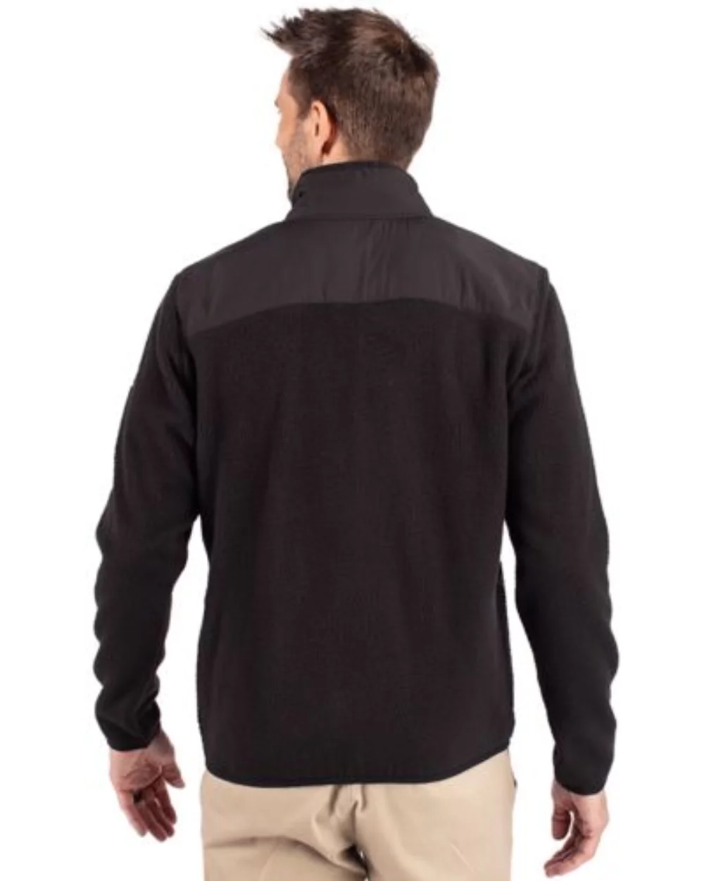 Veste polaire Cutter & Buck Cascade Eco Sherpa pour hommes grands et grands