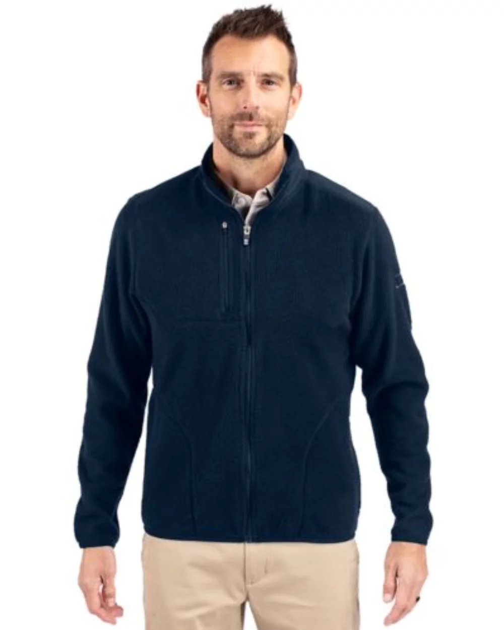 Cutter & Buck Cascade Eco Sherpa Mens Big & Tall Fleece Jacket