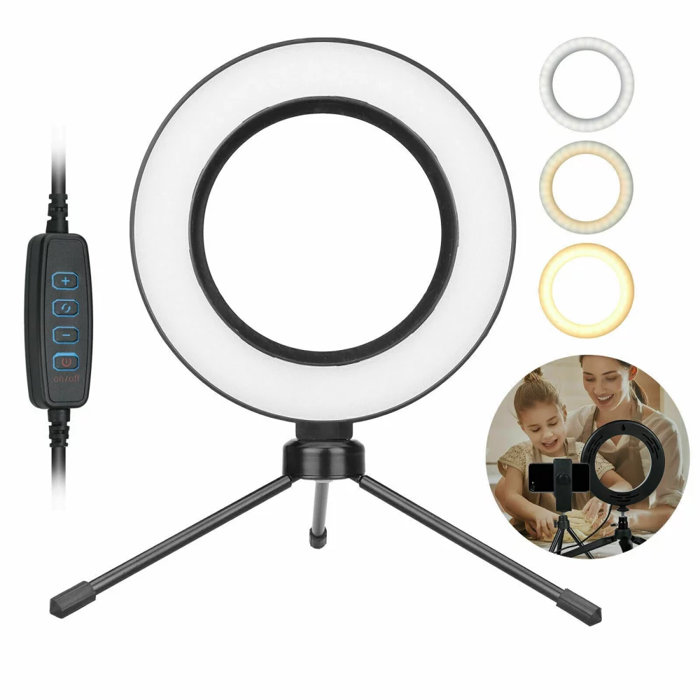 Anneau lumineux de 6" avec trépied