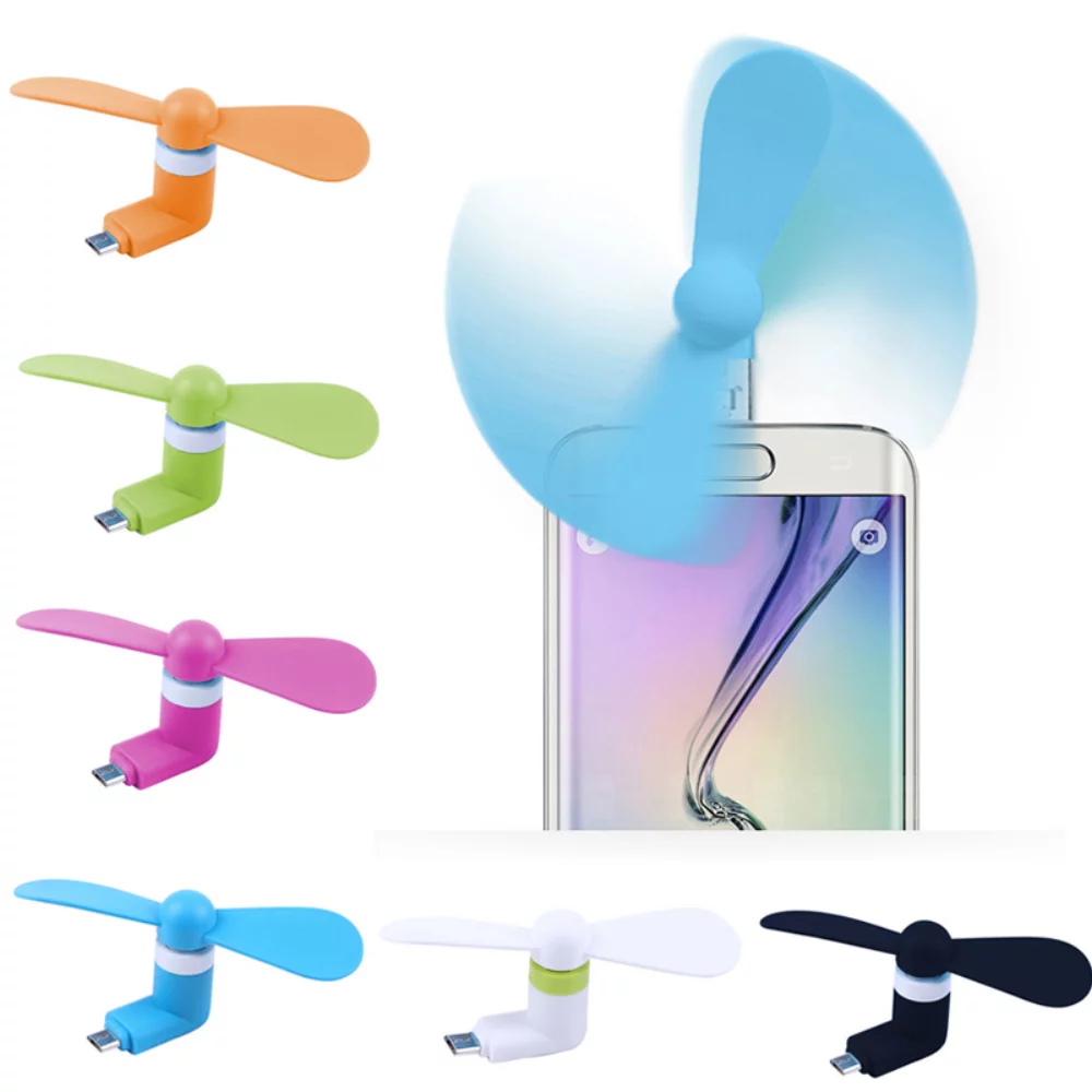 Ventilateur mini pour téléphone portable 2-en-1