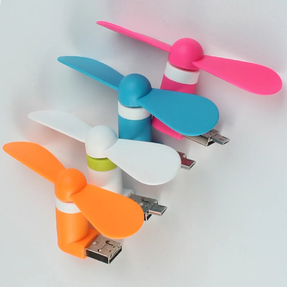 Ventilateur mini pour téléphone portable 2-en-1