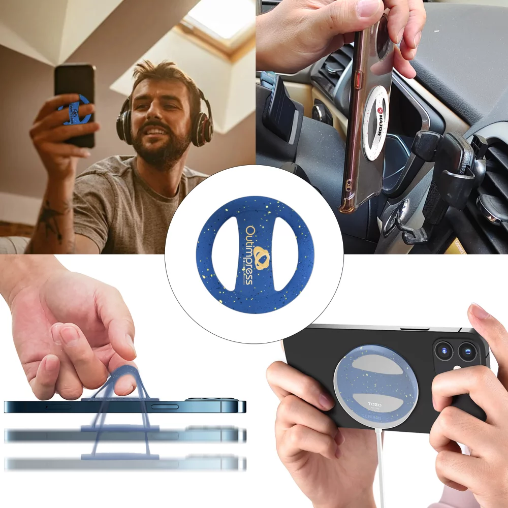 Support de téléphone plat et circulaire