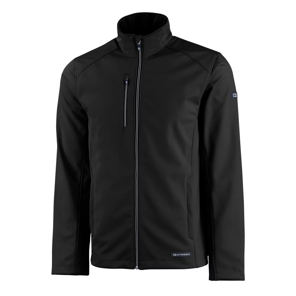 Veste pour homme Cutter & Buck Evoke Eco Softshell à fermeture éclair intégrale en matériaux recyclés