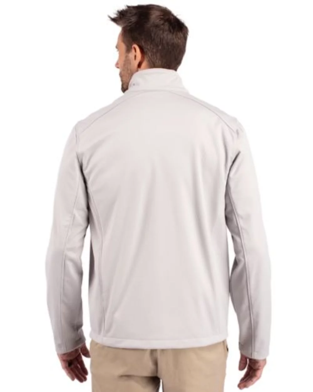 Veste pour homme Cutter & Buck Evoke Eco Softshell à fermeture éclair intégrale en matériaux recyclés