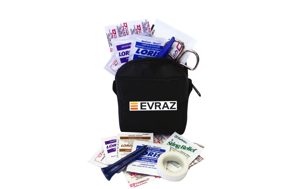 Trousse de premiers secours pour le sport avec sac en nylon et Velcro® (30 pièces)