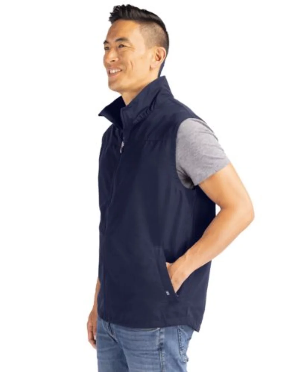 Veste Cutter & Buck Charter Eco Full-Zip pour homme grande taille
