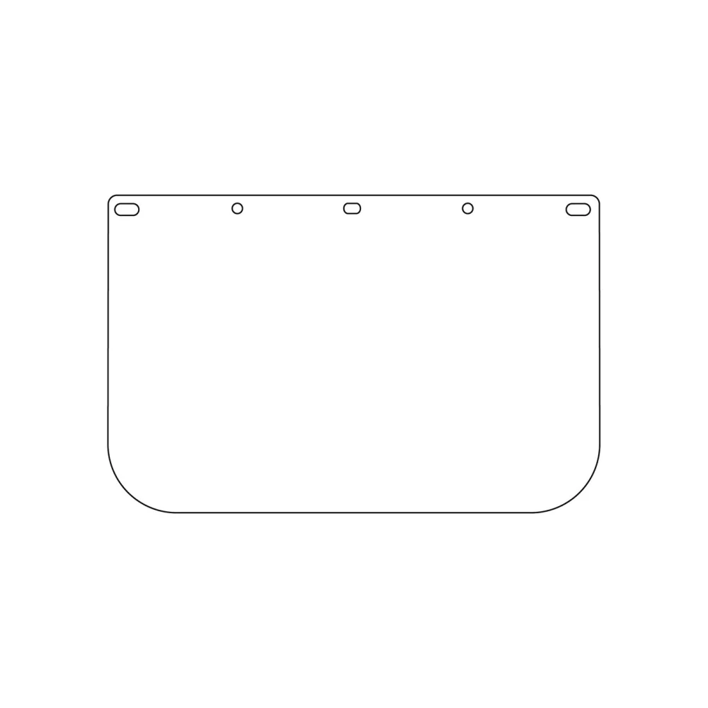 Dynamic™ Universal Fit Polycarbonate Safety Visor- 0.06" Thickness