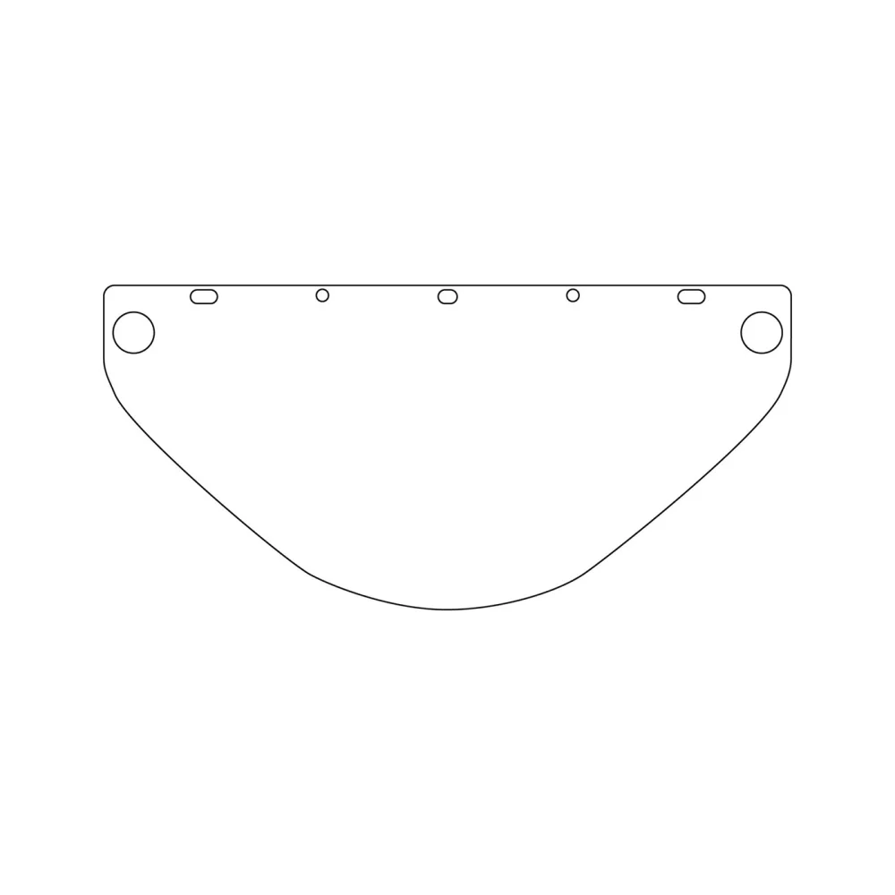 Dynamic™ Universal Fit Polycarbonate Safety Visor - 0.06" Thickness