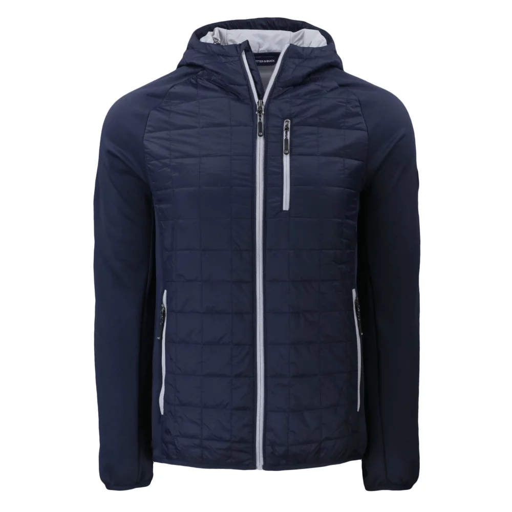 Veste hybride à fermeture éclair complète Cutter & Buck Rainier Primaloft pour hommes