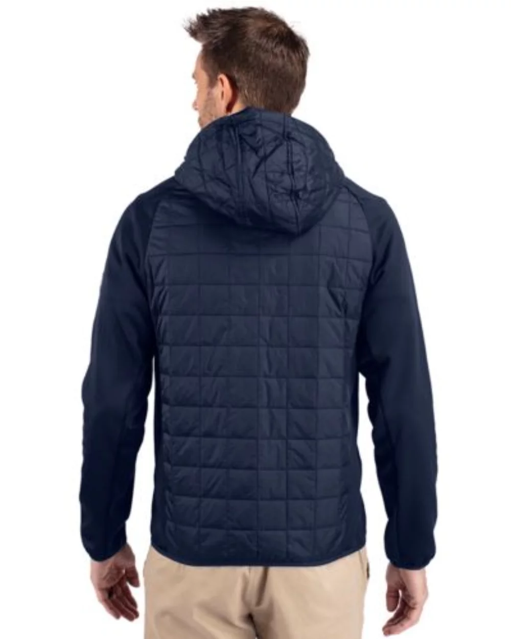 Veste hybride à fermeture éclair complète Cutter & Buck Rainier Primaloft pour hommes