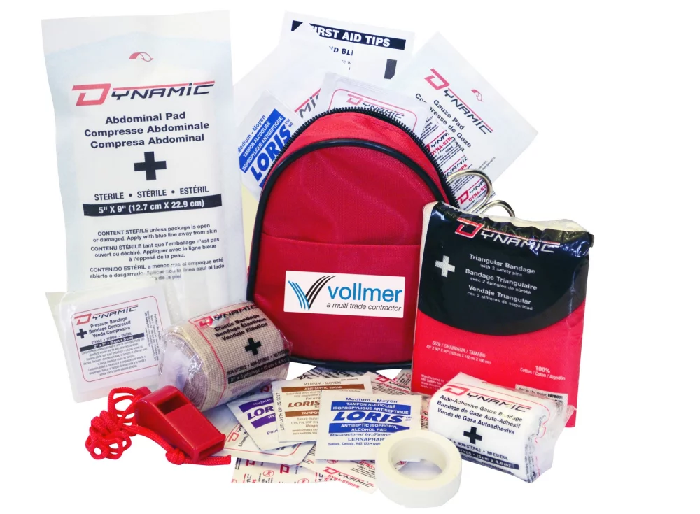 Deluxe First Aid Kit w/Nylon Bag & Clip (73 Pieces)