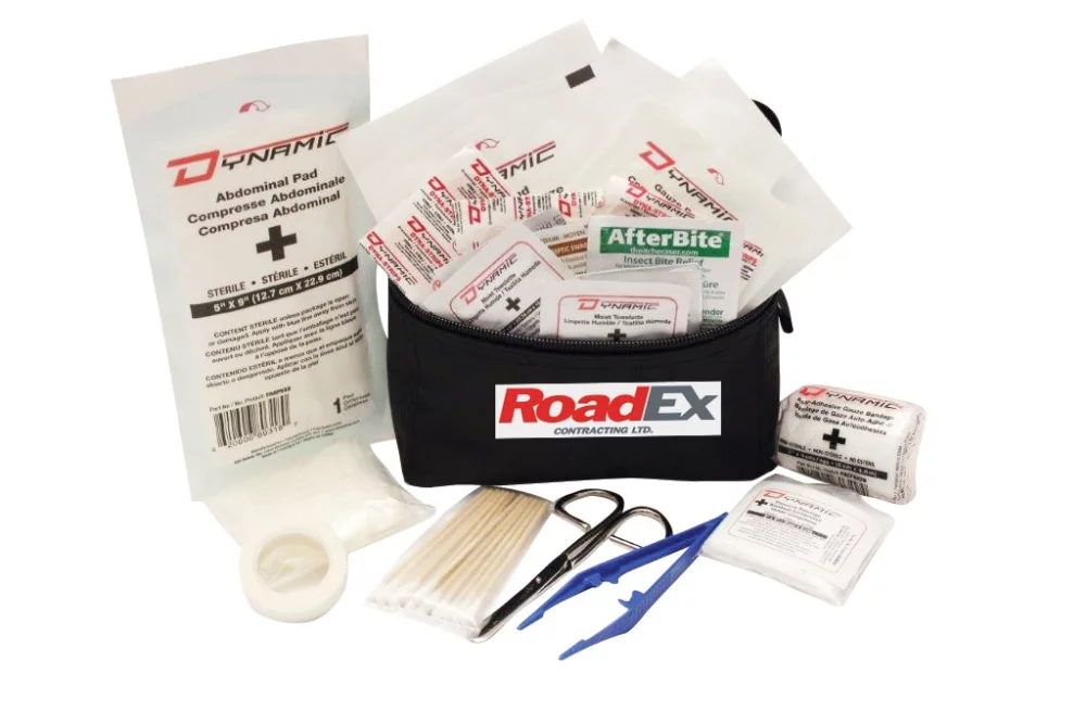 First Aid Kit w/Nylon Bag & Belt Loop (65 Pieces)