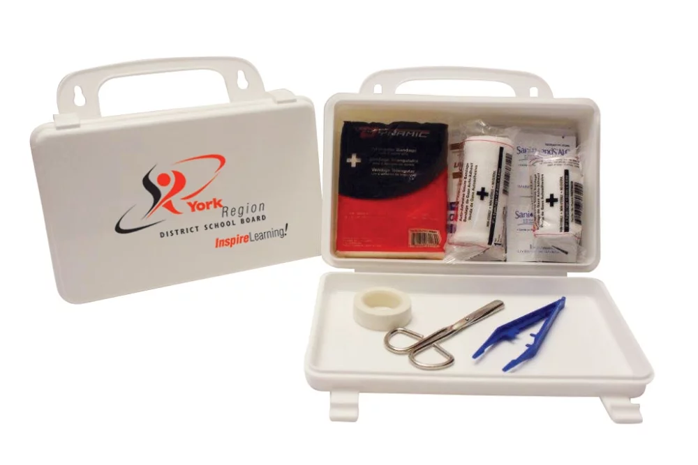 First Aid Kit w/Wall Mountable Plastic Case (63 Pieces)
