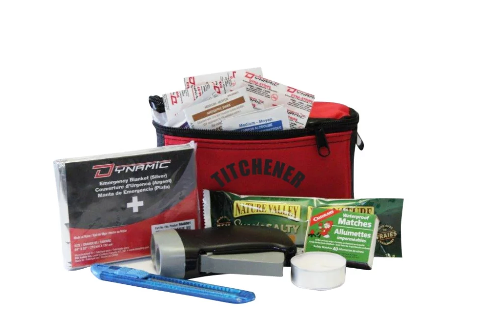 Disaster Survival Kit w/Nylon Bag & Belt Loop (17 Pieces)