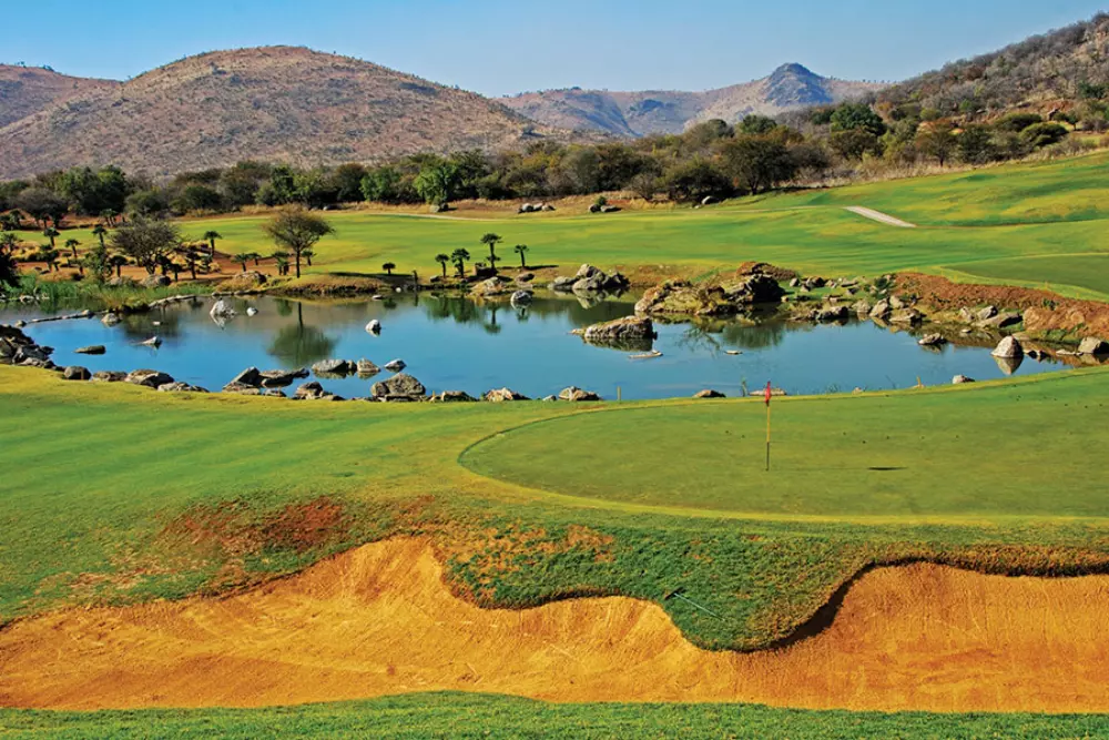 Calendrier de bureau double vue pour le golf