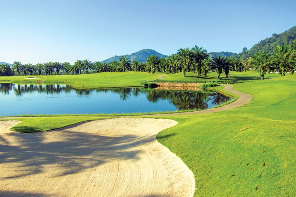 Calendrier de bureau double vue pour le golf