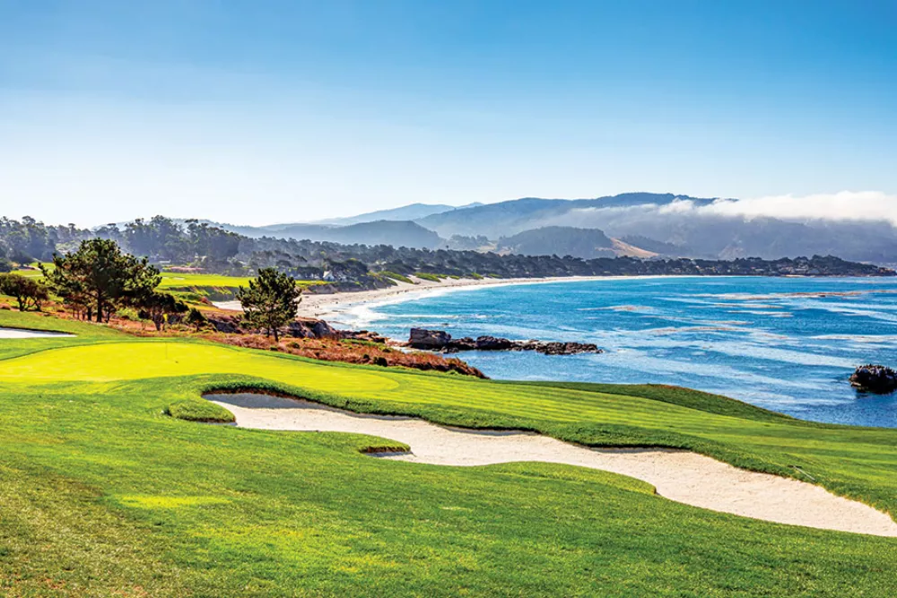 Calendrier de bureau double vue pour le golf