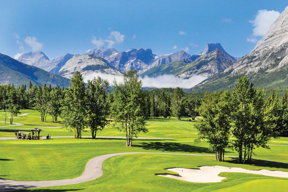 Calendrier de bureau double vue pour le golf