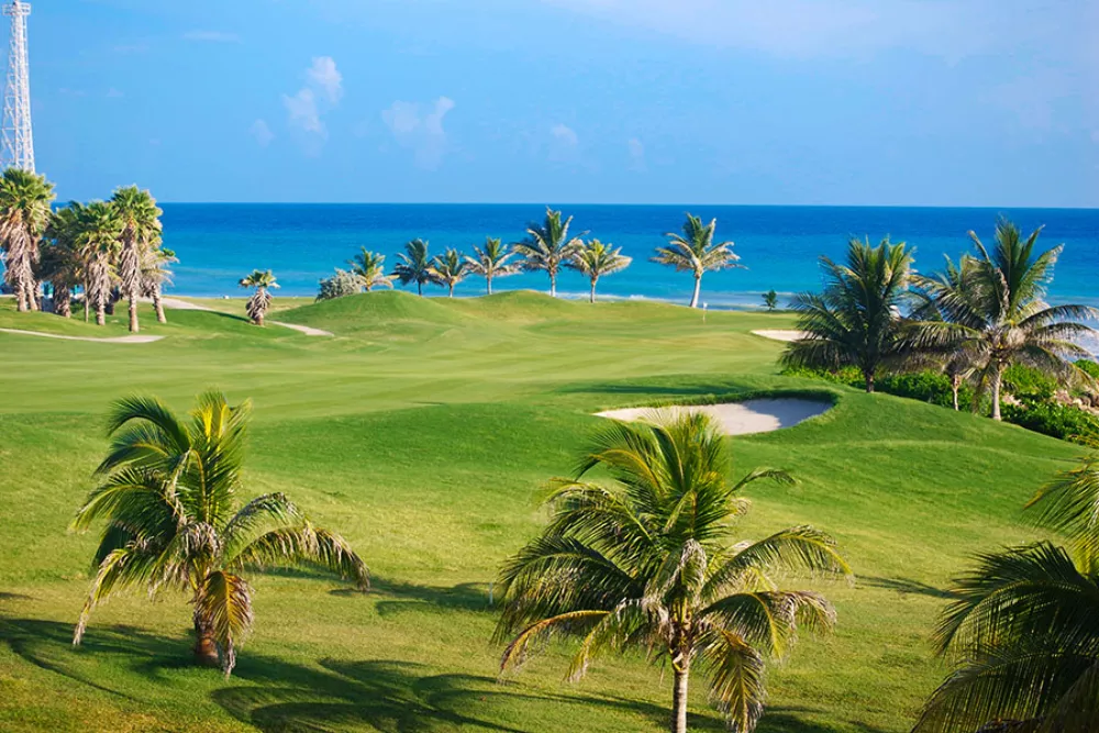 Calendrier de bureau double vue pour le golf