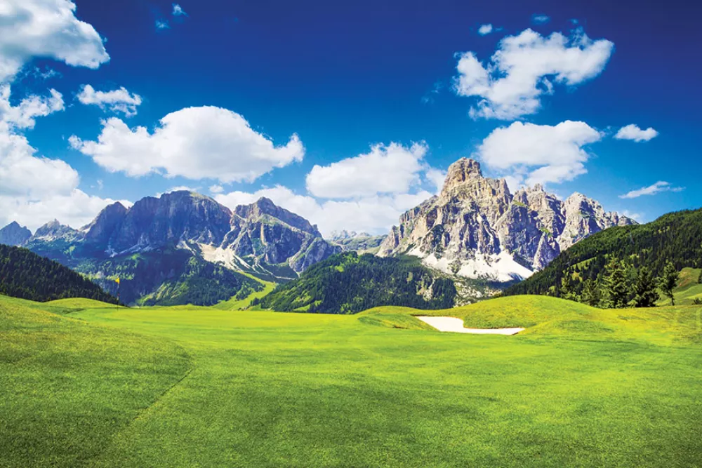 Calendrier de bureau double vue pour le golf