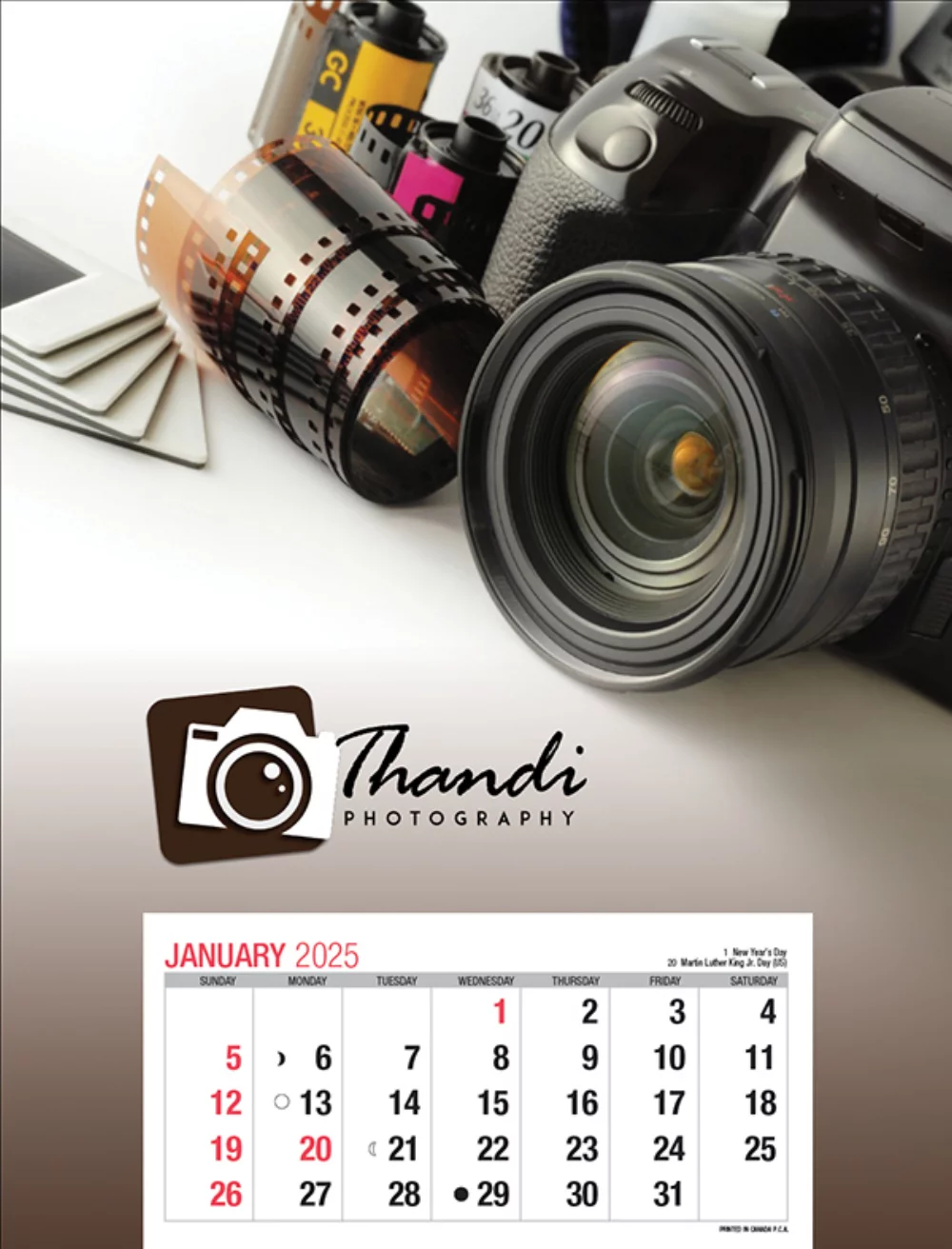 Calendrier mural personnalisé