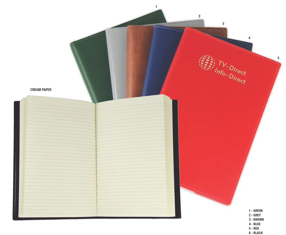 Journal à couverture en vinyle souple