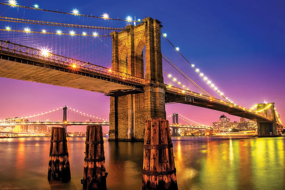 Calendrier de bureau double vue panoramique du monde