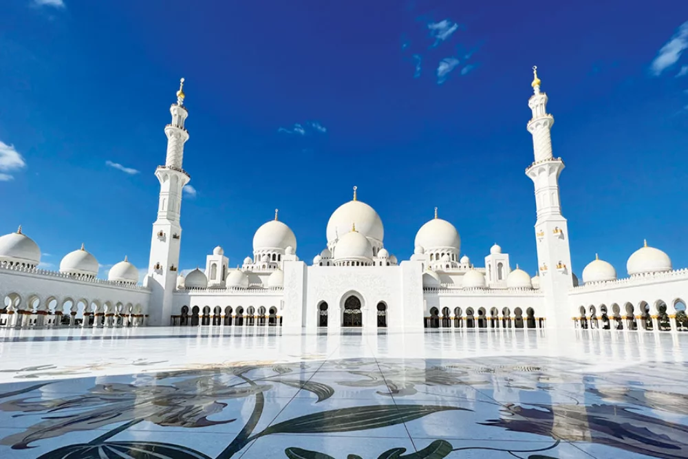 Calendrier de bureau double vue panoramique du monde