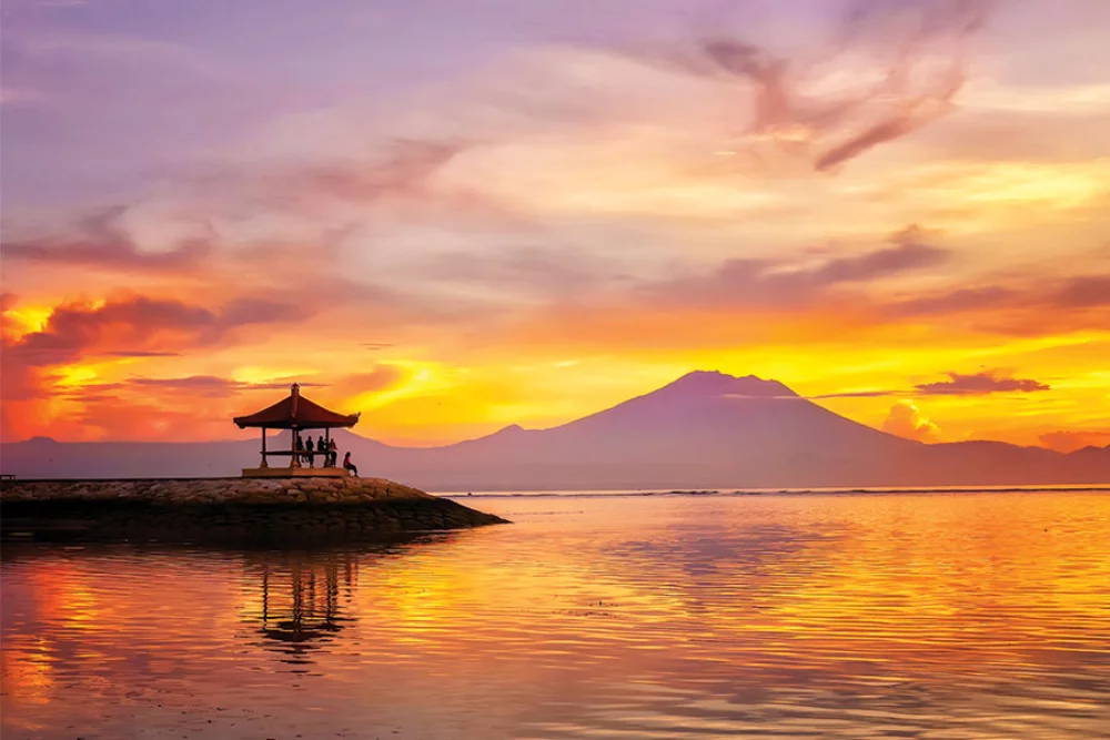 Calendrier de bureau double vue panoramique du monde