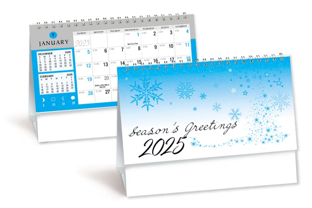 Calendrier de bureau double vue du contrôleur