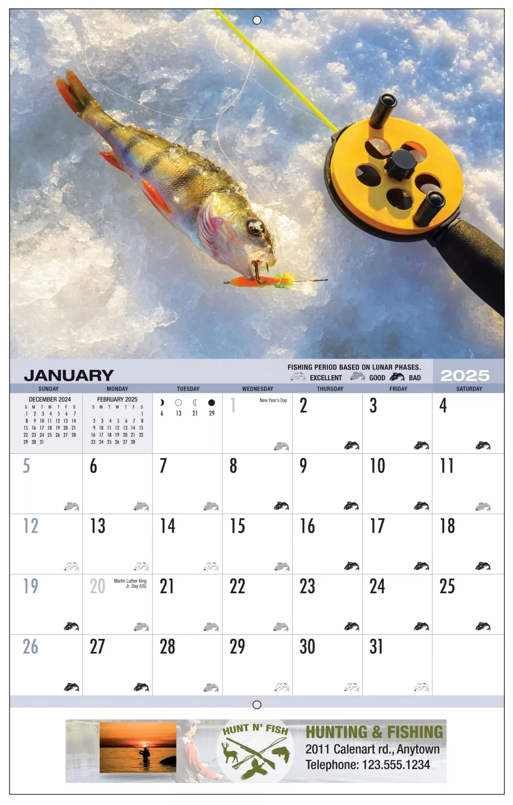Hunting & Fishing Appointment Calendar