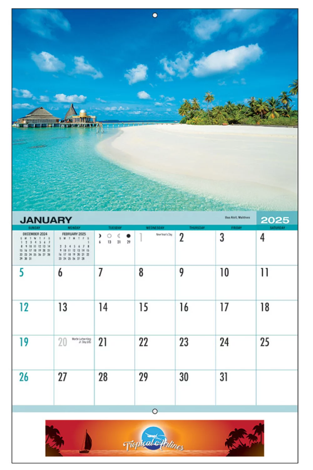 Calendrier de rendez-vous tropical