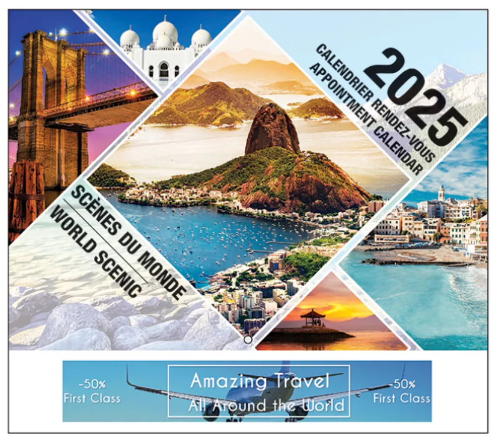 Calendrier de rendez-vous panoramique mondial