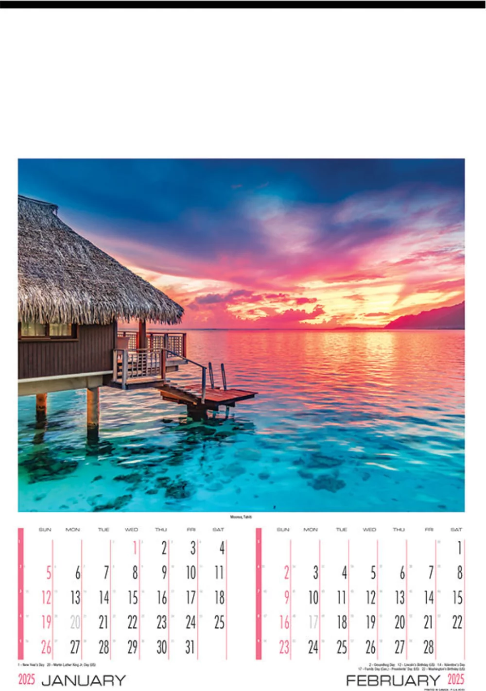 Calendrier Exotique de la Série Prestige