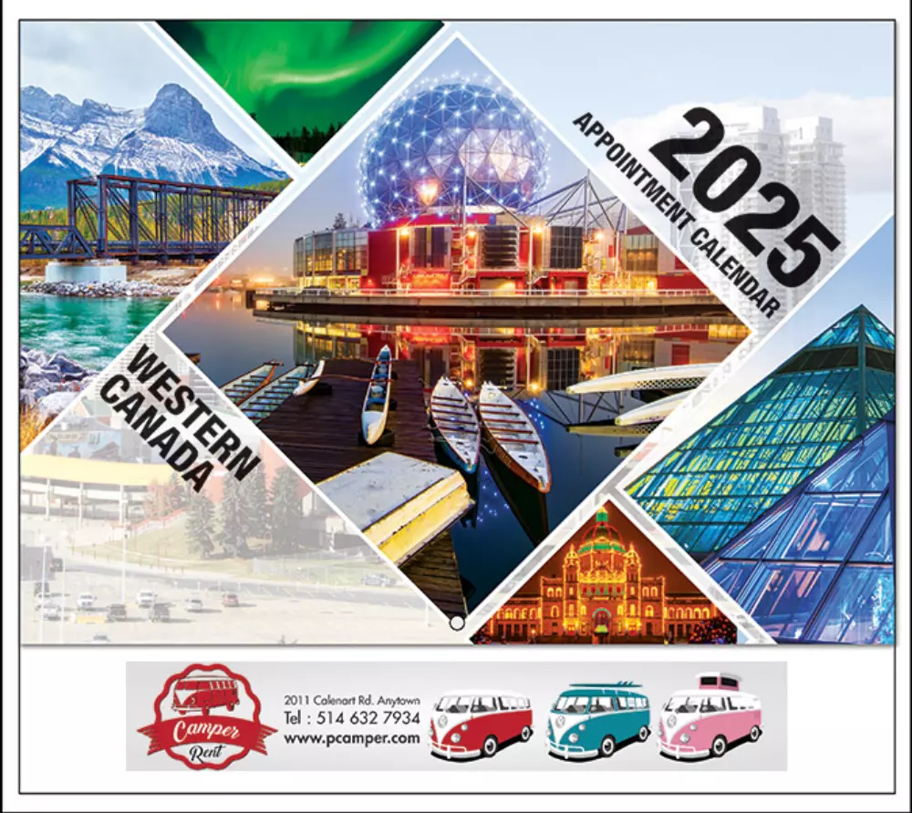 Calendrier des rendez-vous de l'Ouest du Canada