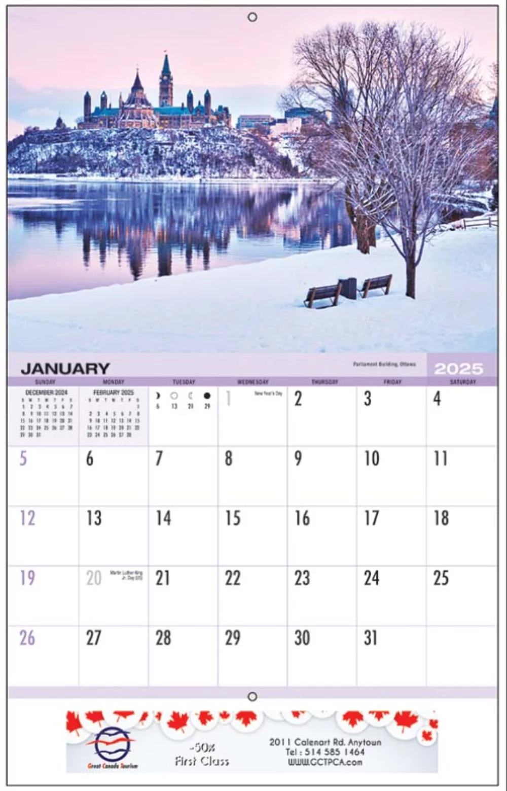 Calendrier des rendez-vous en Ontario