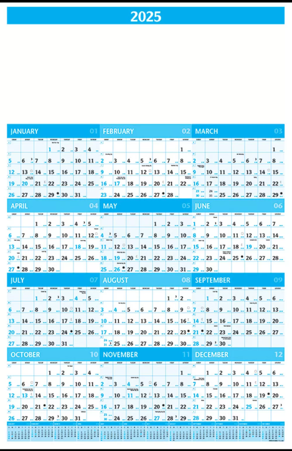 Calendrier mural Planner Plus