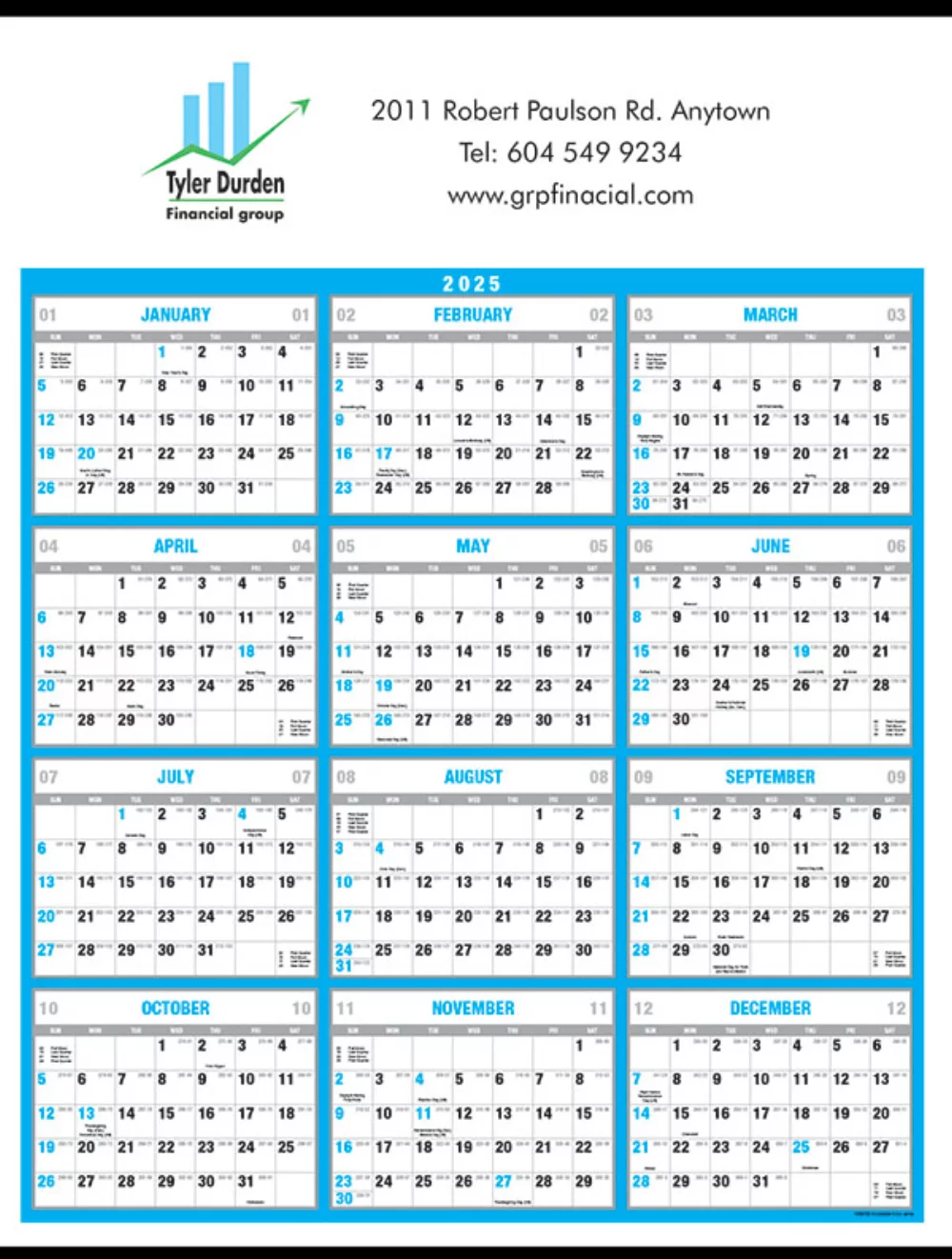 Calendrier de visualisation instantanée du mémo