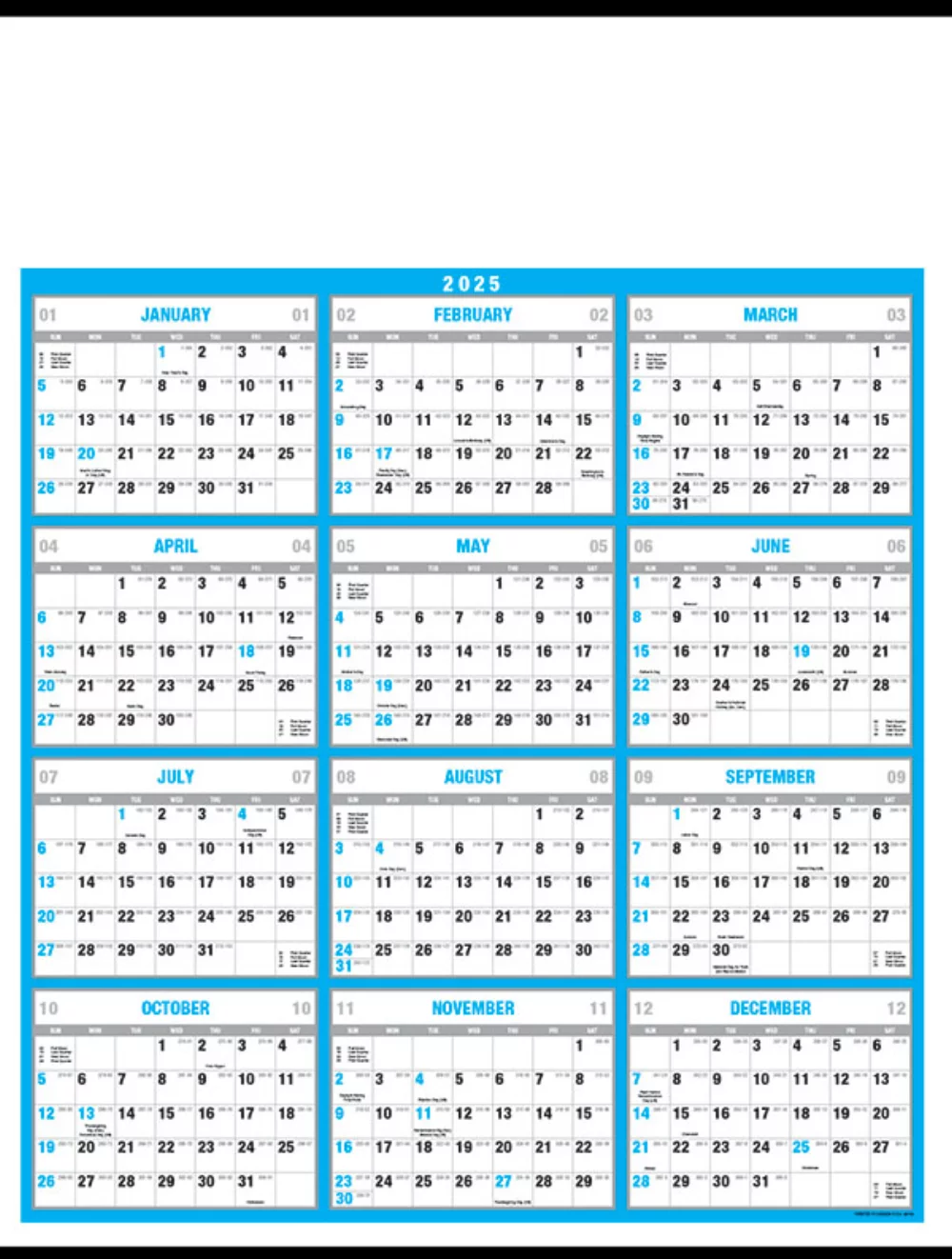 Calendrier de visualisation instantanée du mémo