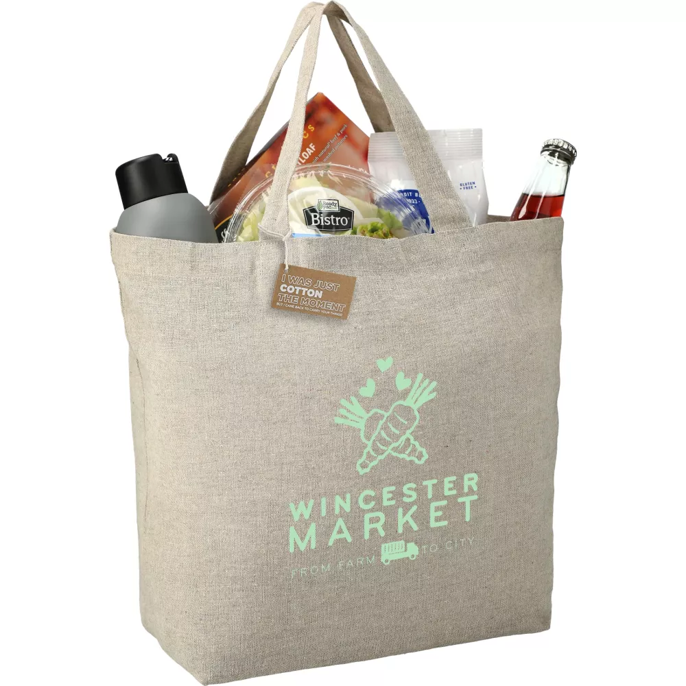 Recycled 5oz Cotton Twill Grocery Tote