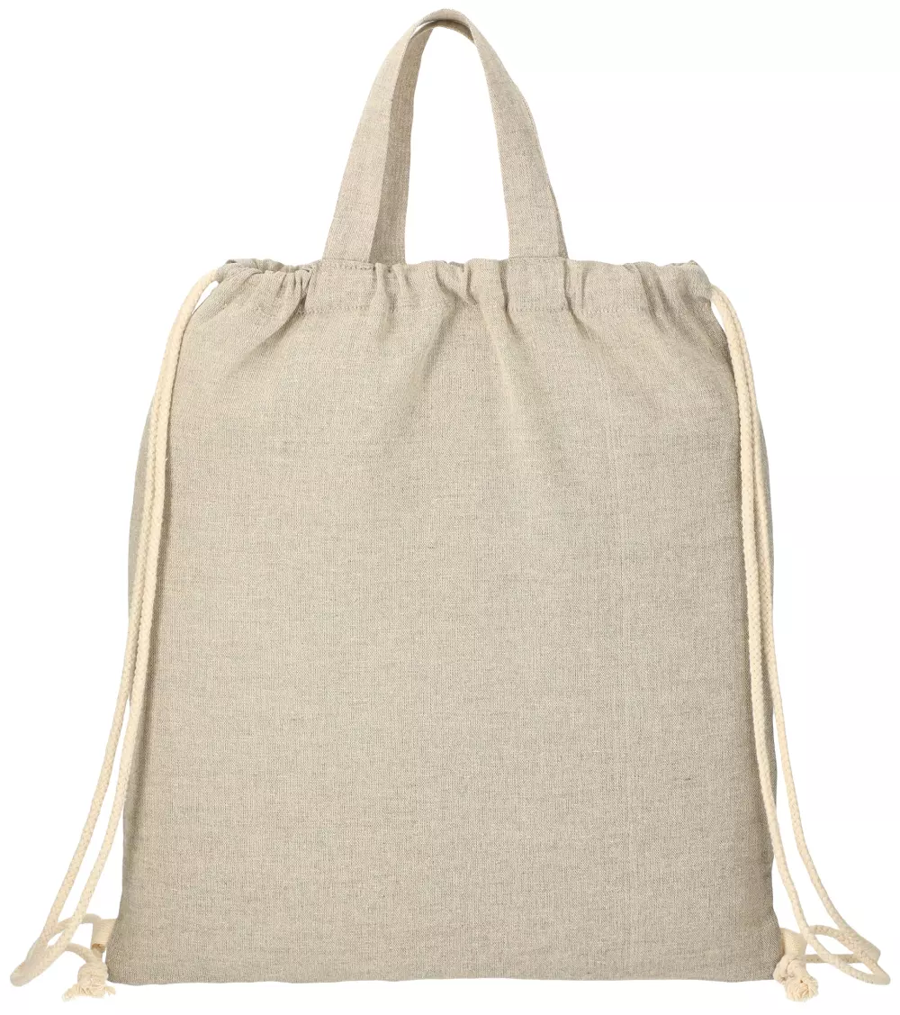 Sac à cordon en coton recyclé de 5 oz