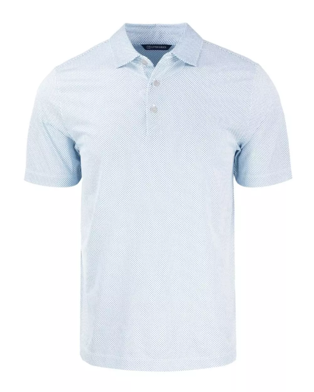 Polo Cutter & Buck Pike Eco Symmetry Print Stretch Recycled pour hommes grands et grands.