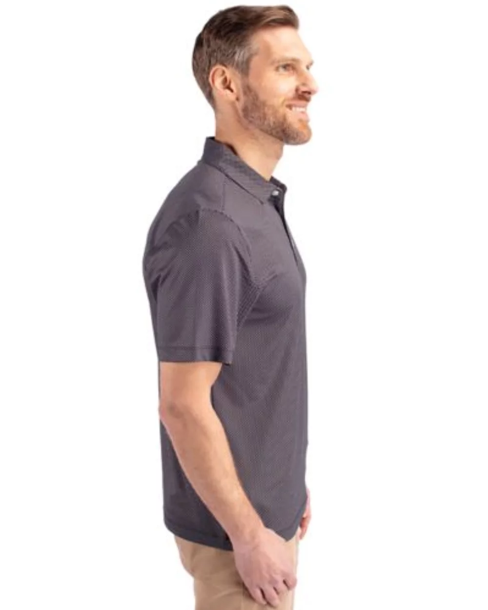 Polo pour hommes Cutter & Buck Pike Eco Symmetry Print Stretch Recycled