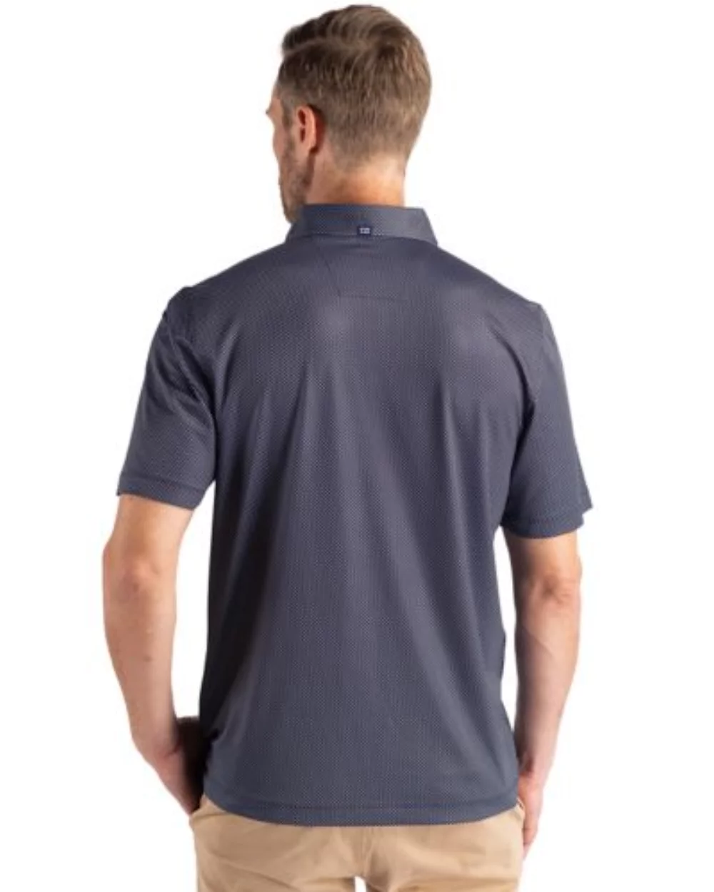 Cutter & Buck Pike Eco Symmetry Print Stretch Recycled Mens Polo