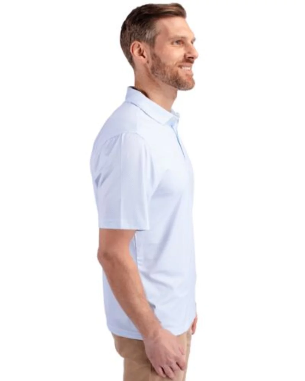 Polo pour hommes Cutter & Buck Pike Eco Symmetry Print Stretch Recycled