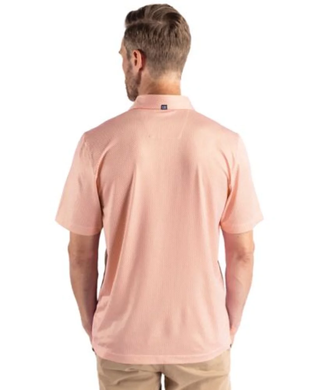 Polo Cutter & Buck Pike Eco Symmetry Print Stretch Recycled pour hommes grands et grands.