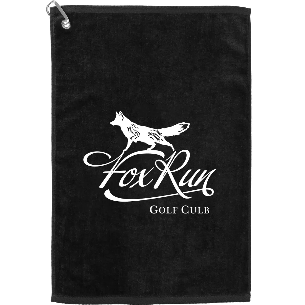 Serviette de golf en tissu éponge 16x25 pouces, 3,5 lb/douzaine.